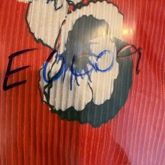 ASTR the Label Plisse Long Sleeve Pleated Surplice Wrap Top Red Floral Small - Picture 12 of 12